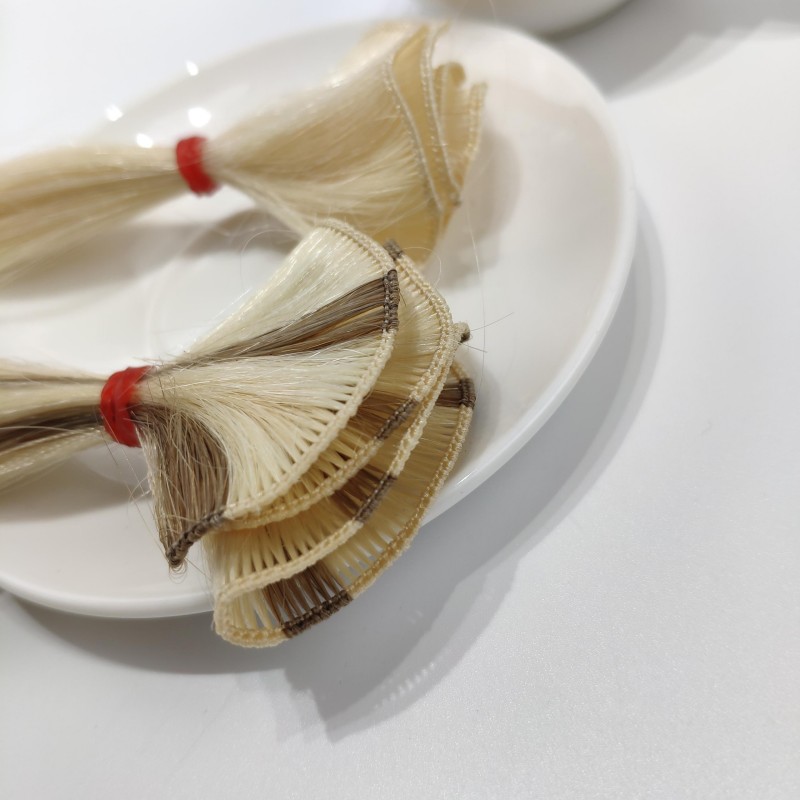 hand tied weft